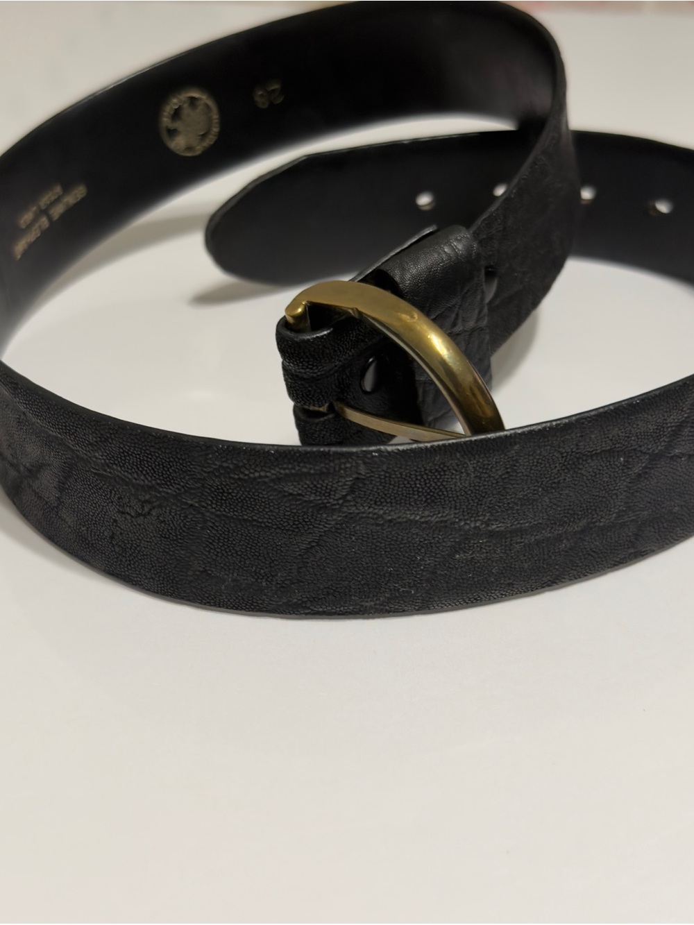 Vintage Hunting World
Elephant Leather Belt - Solid
Brass Buckle - Size 28